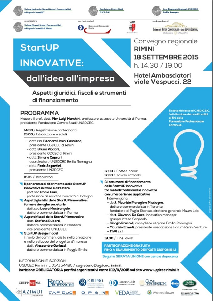 Convegno startup emilia romagna